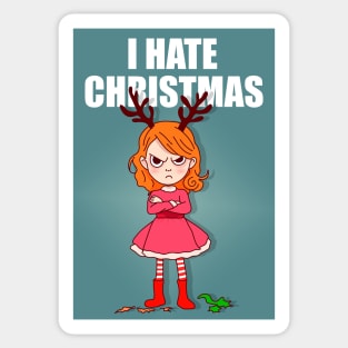 I hate christmas Sticker